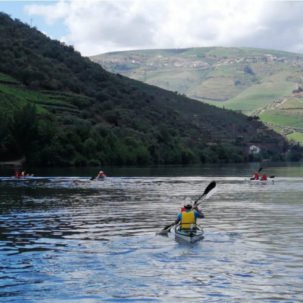 Kayak on river