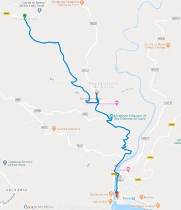 trail provesende to pinhao